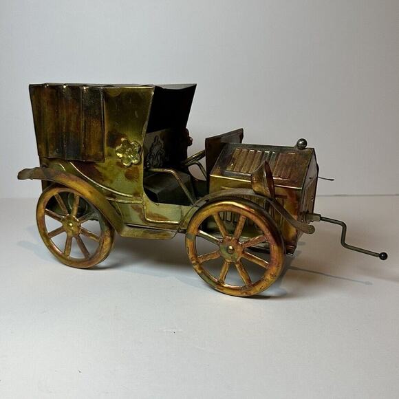 Vintage Berkeley Designs Antique Metal Car Music Box - Tested Works Collectable - Picture 3 of 7